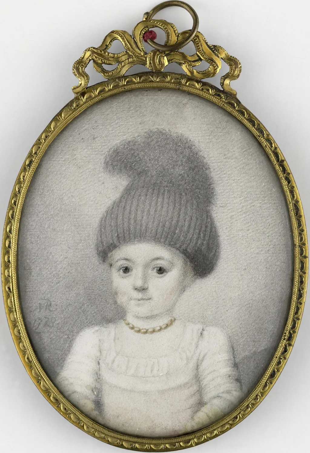 Portret van een meisje met een 'valhoedje', by Joseph Marinkelle, graphite