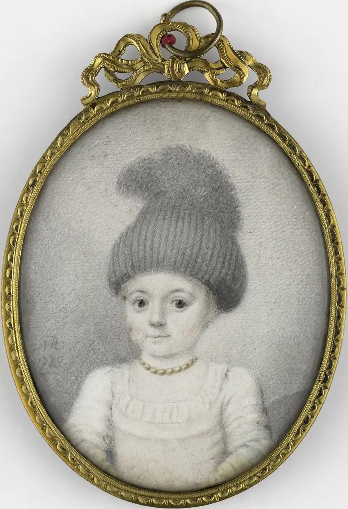Portret van een meisje met een 'valhoedje', by Joseph Marinkelle