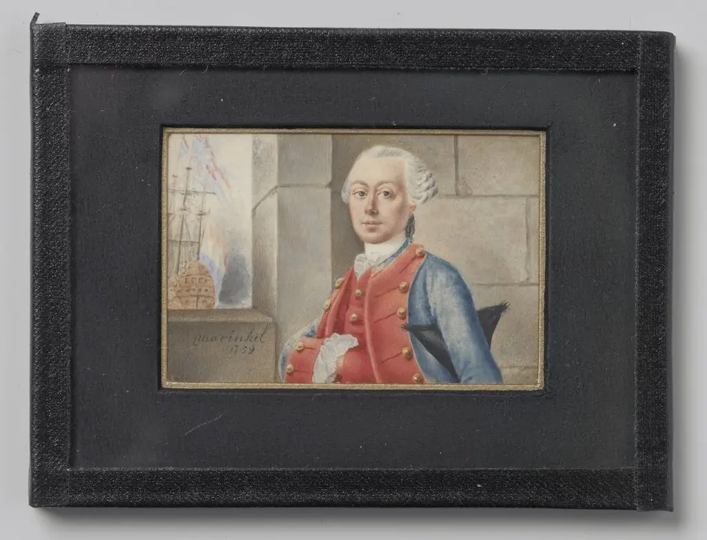 Portret van een zeeofficier, by Joseph Marinkelle