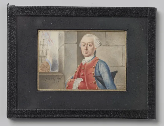 Portret van een zeeofficier