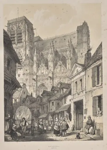 Architecture of the Middle Ages:  Cathedral, Abbeville, by Joseph Nash