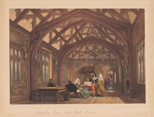 Banqueting Room, Bramhall, Cheshire, by Joseph Nash