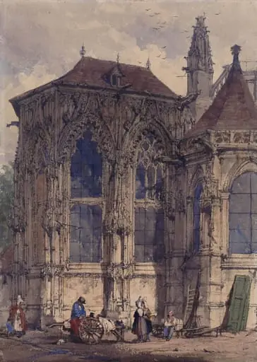 East End of the Church of St. Jacques, Dieppe, by Joseph Nash