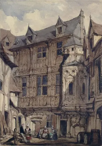 Rouen, St. Etienne, by Joseph Nash