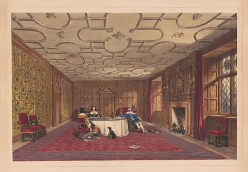 The Dining Room, Levens, Westmorland, by Joseph Nash