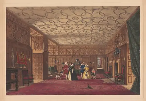 The Hall, Levens, Westmorland, by Joseph Nash