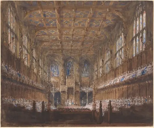 The State Opening of Parliament in the Rebuilt House of Lords, by Joseph Nash