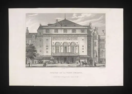 Theatre de La Porte St. Martin, by Joseph Nash