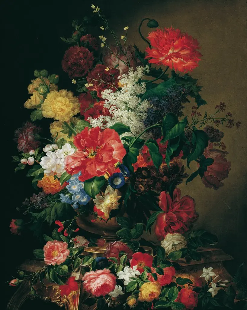 Blumenstück, by Joseph Nigg