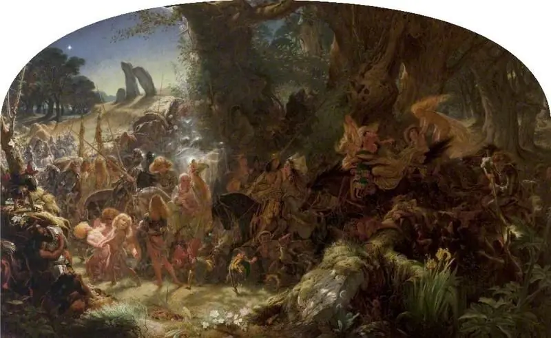 The Fairy Raid: Carrying Off a Changeling, Midsummer Eve, by Joseph Noel Paton