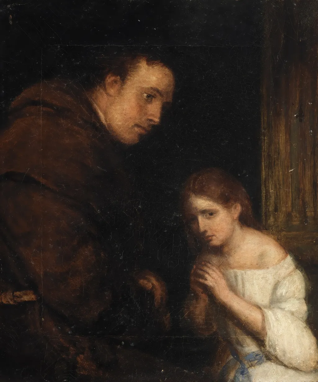 The First Confession, by Joseph Patrick Haverty, oil, 1839