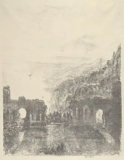 Aetna Over Taormina, by Joseph Pennell