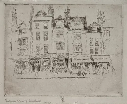 Butcher's Row, Whitechapel, by Joseph Pennell