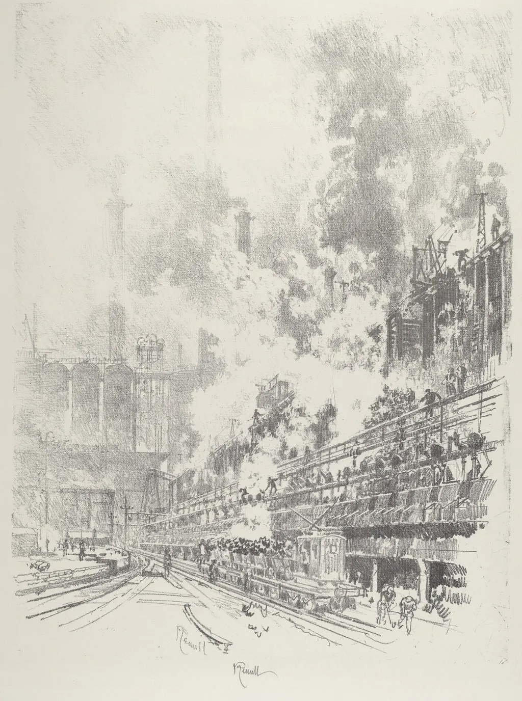 By-Products, by Joseph Pennell, ink, 1916