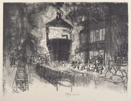 Casting Shells, by Joseph Pennell