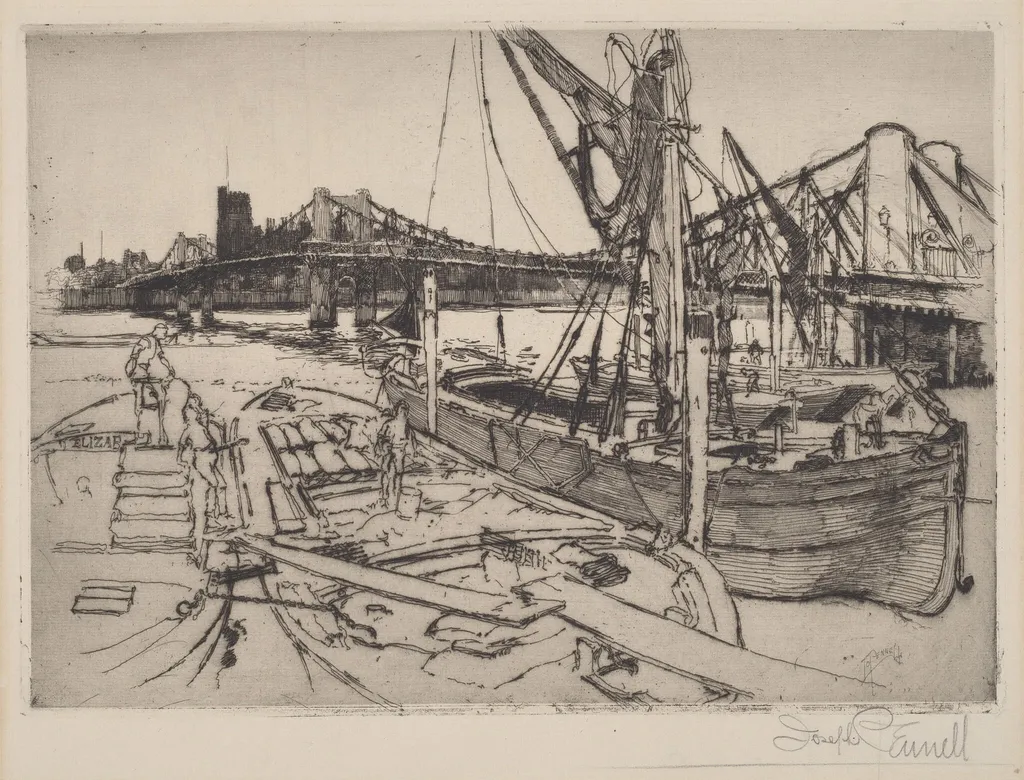 Chelsea, No.II, by Joseph Pennell, ink, 1886