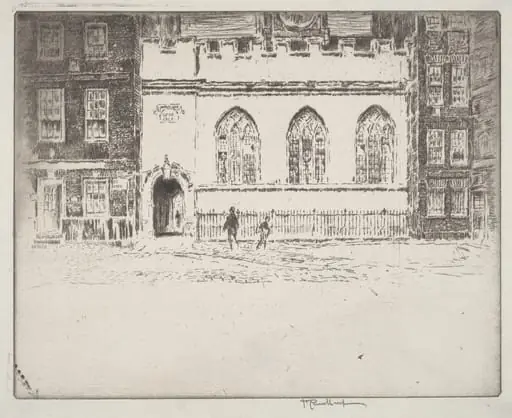 Clifford's Inn Hall, by Joseph Pennell