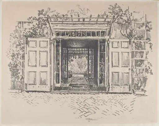 Doorway, Wyck, by Joseph Pennell