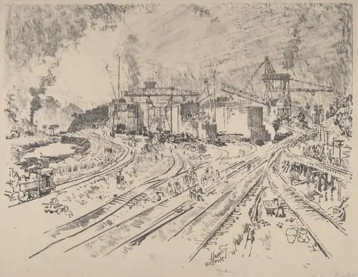 Early Morning, Miraflores, by Joseph Pennell