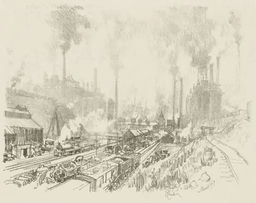 English War Work: In the Land of Iron and Steel, by Joseph Pennell