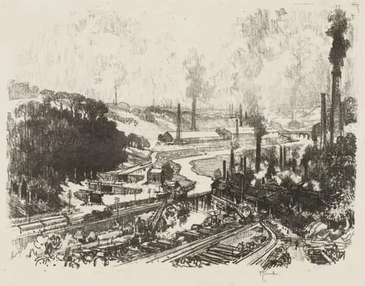 English War Work: Munition Works, by Joseph Pennell