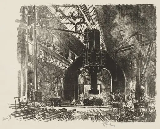English War Work: The Great Hammer, by Joseph Pennell