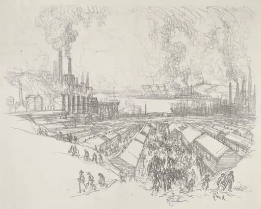 Five O'Clock, by Joseph Pennell