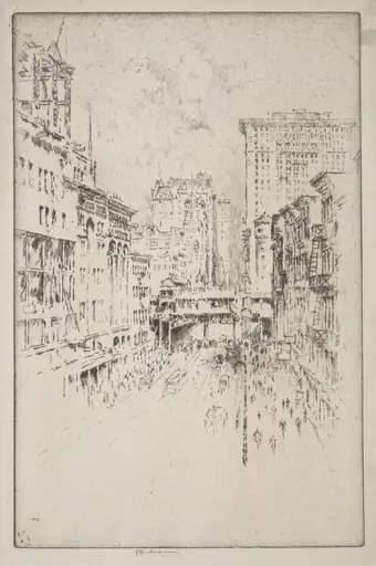 Forty-Second Street, by Joseph Pennell