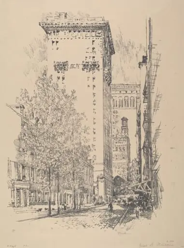 Girard Street, by Joseph Pennell