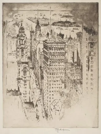 Golden Cornice, No.II, by Joseph Pennell