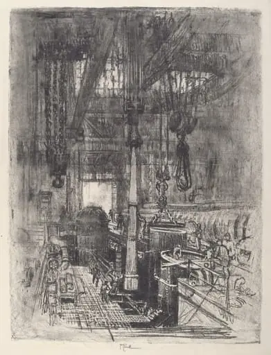 Gun Pit, No.II, by Joseph Pennell