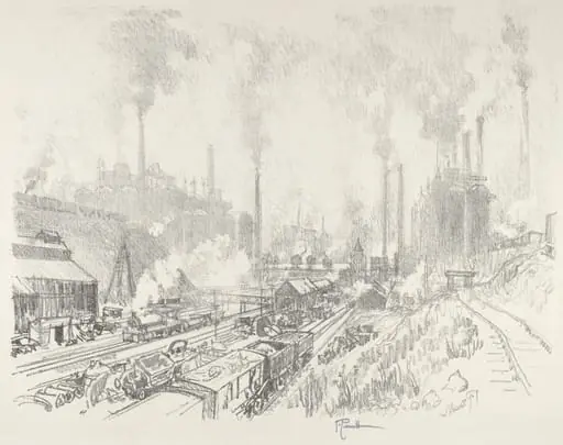 In the Land of Iron and Steel, by Joseph Pennell