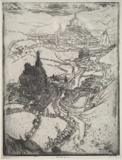 Le Puy, by Joseph Pennell