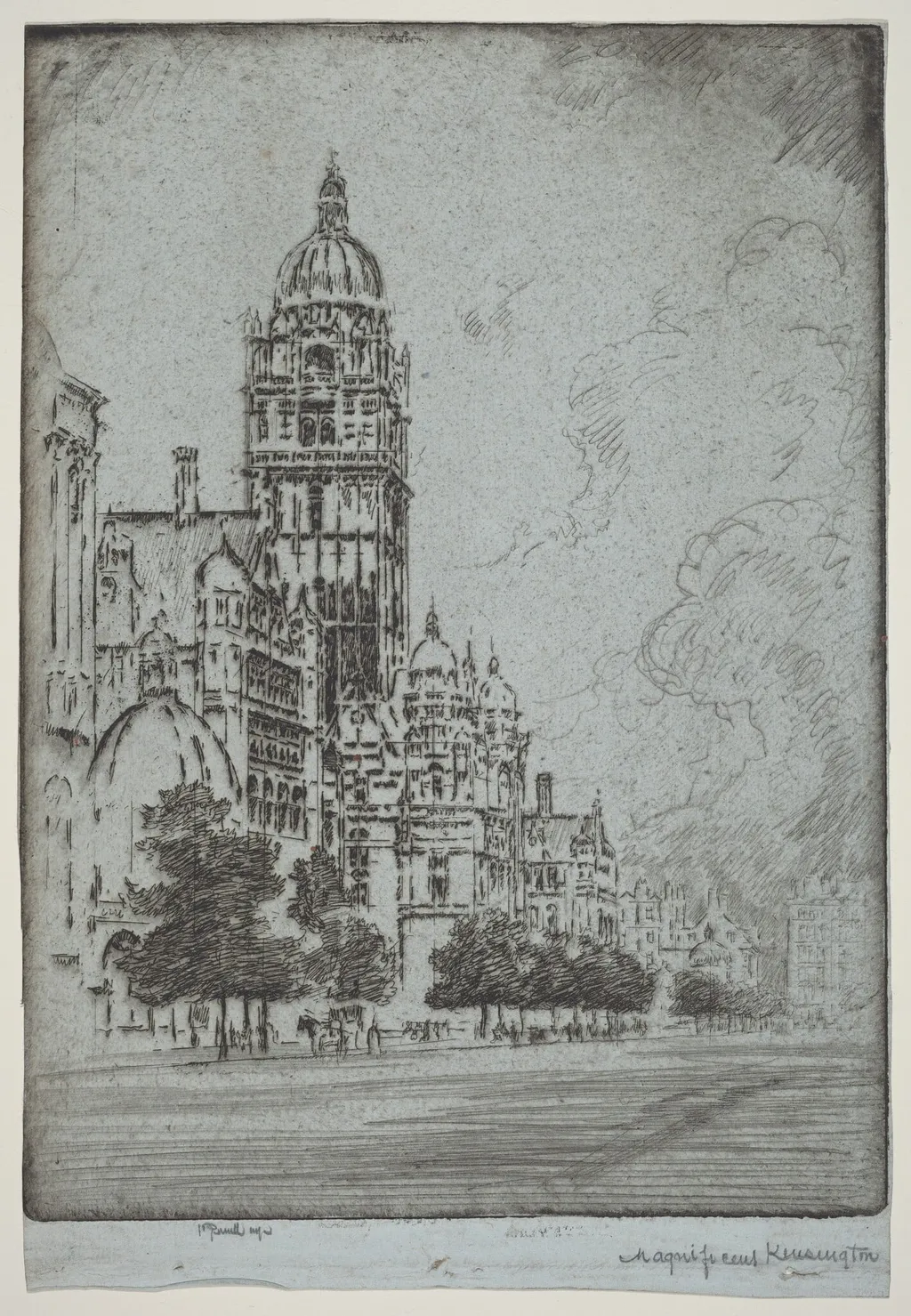Magnificent Kensington, by Joseph Pennell, ink, 1904