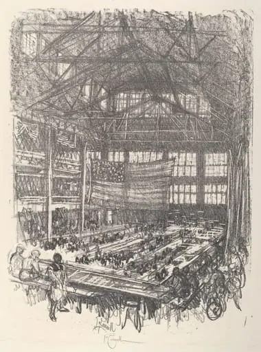 Making Rifles, by Joseph Pennell