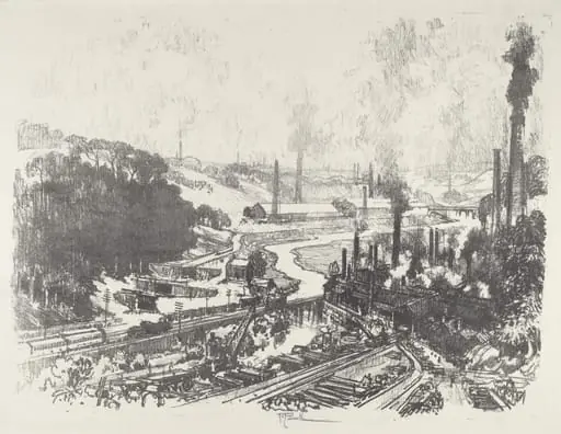 Munition Works, by Joseph Pennell