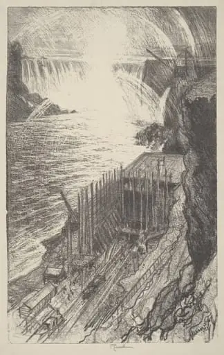 Niagara Rainbows, by Joseph Pennell