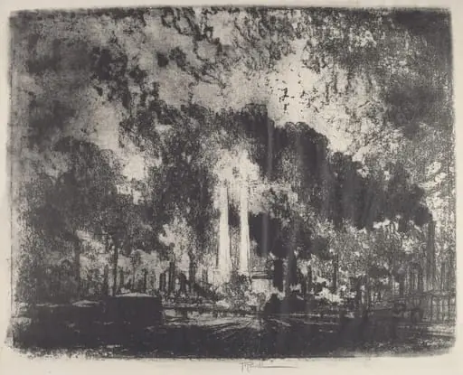 Oil Refining, Whiting, Indiana, by Joseph Pennell