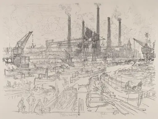 Power-House, Berlin, by Joseph Pennell