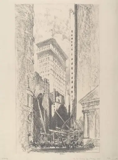 Rebuilding Broad Street, by Joseph Pennell