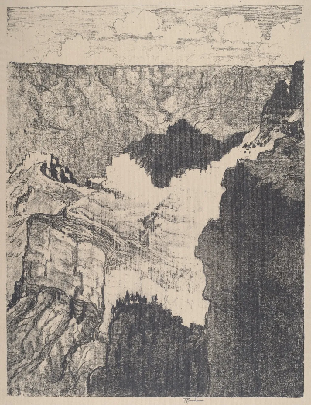 Road to the White City, No.I, by Joseph Pennell, ink, 1912