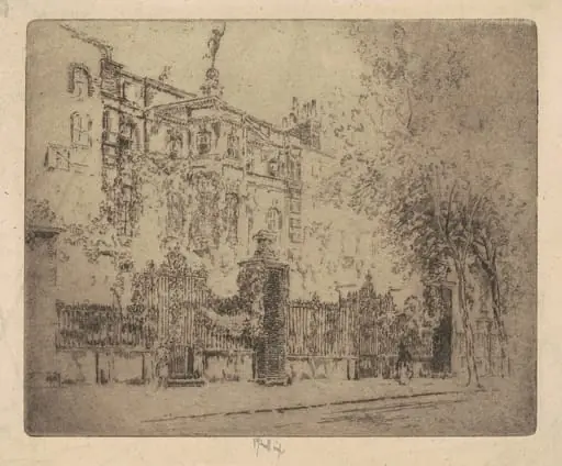 Rossetti's House, by Joseph Pennell