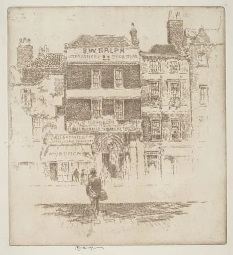 St. Bartholomew's Gate, by Joseph Pennell