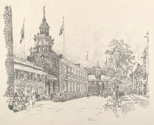 State Buildings, by Joseph Pennell