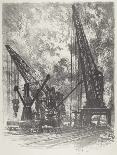 Taking the Big Gun Away, by Joseph Pennell