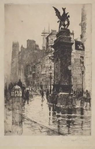 Temple Bar, by Joseph Pennell