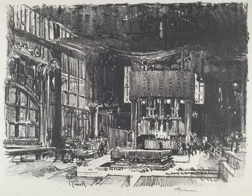 The Acolytes Preparing the Altar of the War God, by Joseph Pennell