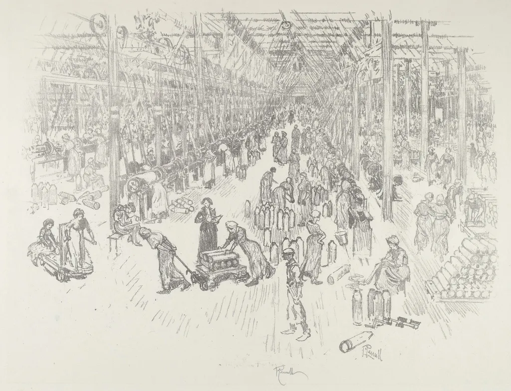 The Bay of the Thousand Girls, by Joseph Pennell, ink, 1916