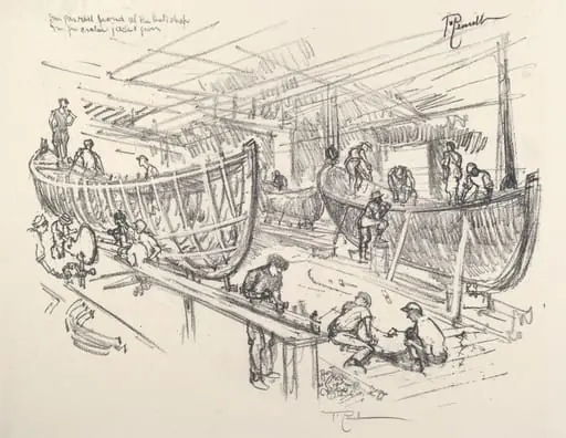 The Boat Builders, by Joseph Pennell