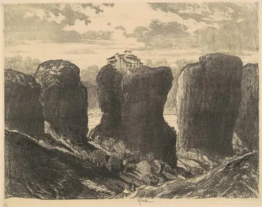 The Cliffs of the Trinity, by Joseph Pennell